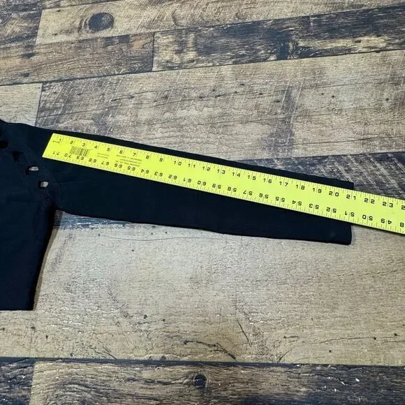 Herve Leger Trendy Black Two-Piece Cutout Bandage Dress Set Party Club zip - Picture 8 of 13